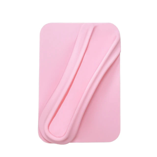 lip | Lip Gloss Lipstick Lip Holder Phone Case Soft Silicone Adhesive Stand for iPhone 15 14 13 12 Pro Max Samsung S24 S23 Back Cover