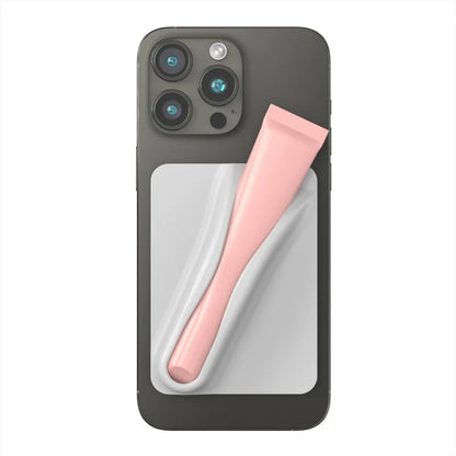 lip | Lip Gloss Lipstick Lip Holder Phone Case Soft Silicone Adhesive Stand for iPhone 15 14 13 12 Pro Max Samsung S24 S23 Back Cover