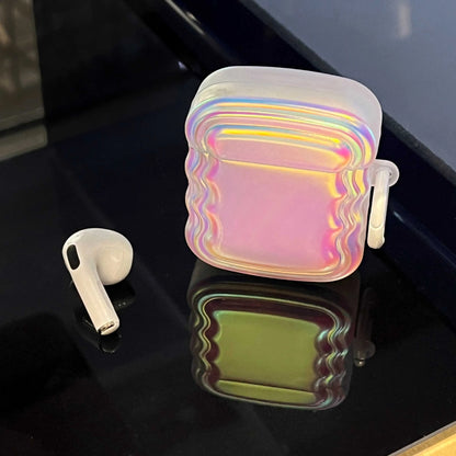 laser | Luxury Laser Aurora Soft Wave Earphone Case For Airpods Pro Cover Protection For Airpod 1 2 3 Pro2