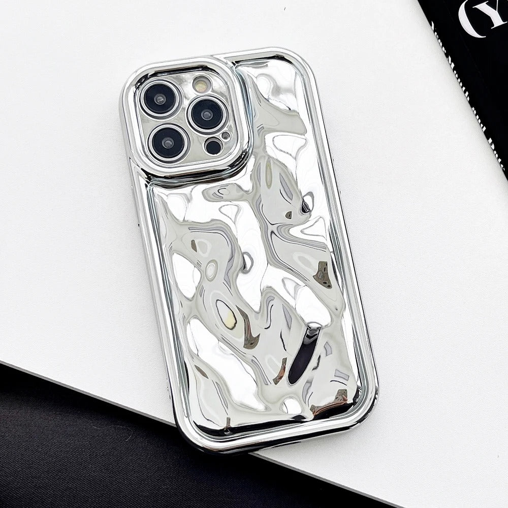 meteorite | 3D Electroplated Meteorite Pattern Phone Case For iPhone 16 15 14 13 12 11 Pro Max 14promax Soft Shockproof Back Cover