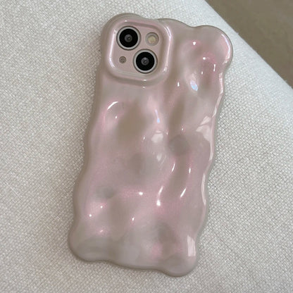 Bubble Pearls iPhone Case - 3D Textured Pearl Glaze in Purple and Pink for iPhone 16, 15, 14, 13, 12, 11 (Pro, Pro Max, Plus)