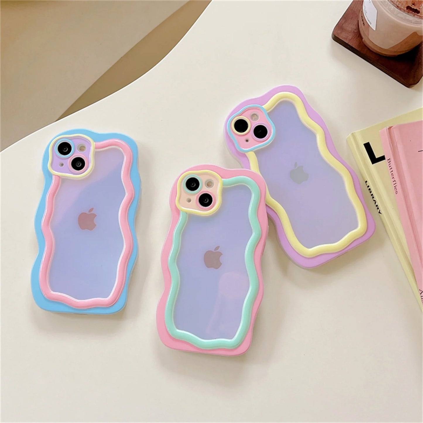 Candy iPhone Case - Korean Y2K Style in Blue, Purple, Pink for iPhone 16, 15, 14, 13, 12, 11 (Pro, Pro Max)